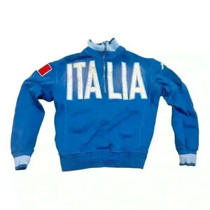Robe Di Kappa Team Italia  Zipper Sweashirt